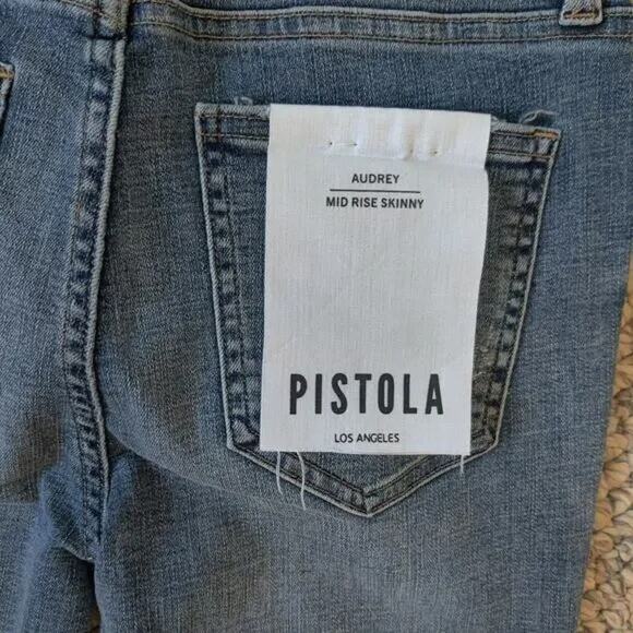 NWT Pistola Audrey Zenia Mid Rise Skinny Ankle Jeans 26 Medium Wash Blue #2905 - Picture 9 of 12